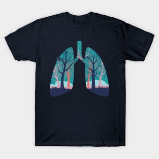 Abstract forest in the lungs T-Shirt